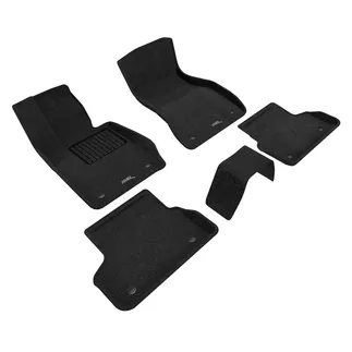 3D MAXpider Elegant Floormats For 17-22 BMW 5 Series (G30 / G31) RWD - Black R1 R2